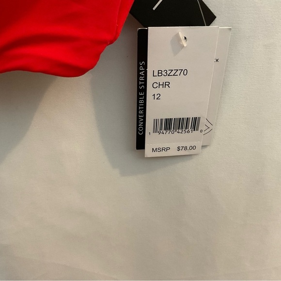 LA Blanca Bikini Swim Top Red - Picture 5 of 7